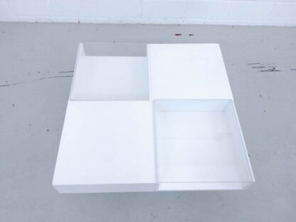 Mesa de centro madera blanca y cristal mesce002
