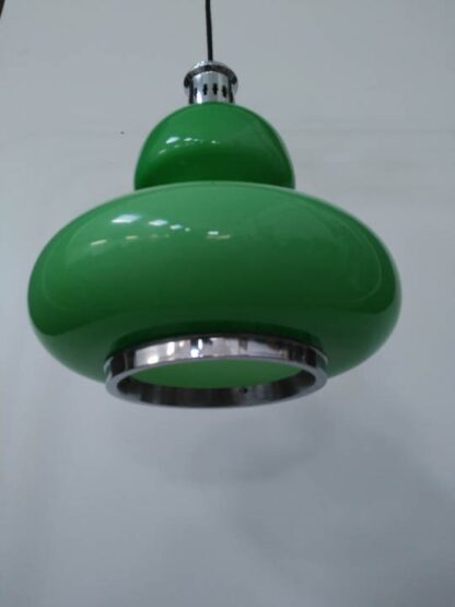 Lámpara techo vintage verde ilute013