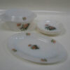 Set vajilla Duralex opal decorado flores