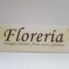 Cartel flores florería