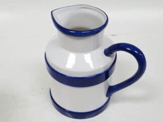 Jarra cerámica linea azul