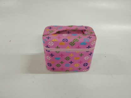 Neceser cuero rosa