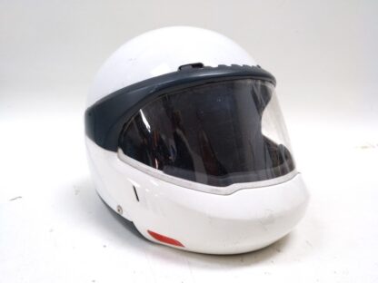 casco moto blanco