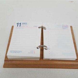 Calendario base madera