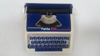 Maquina escribir Pelite azul