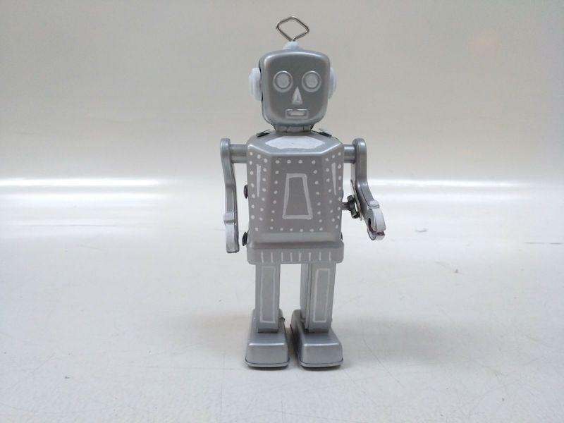 atmósfera frecuencia embrague Robot metal plata - Prop Art