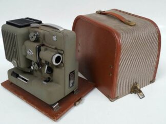 Equipo proyección vintage maleta tela marron