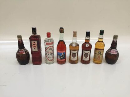 Botellas alcohol variadas sin derechos