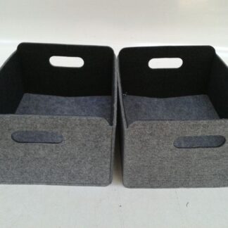 Caja fieltro gris