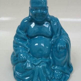Figura Zen buda azul grande