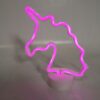 Neon Lámpara unicornio led rosa