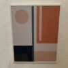 Cuadro geometría salmón2 40x50