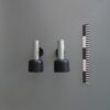 Aplique cromado cabezal negro (ud) - Imagen 2