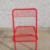 Silla plegable Federico Giner roja 80´s (4) - Imagen 2