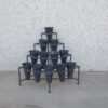 Soporte Macetas 4 Niveles Metal Negro