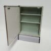 Mueble baño verde con cristal vintage