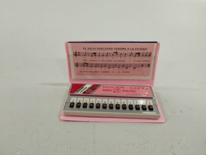 Teclado musical rosa mini