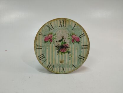 Reloj pared redondo flores