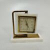 Reloj mesa mármol y dorado vintage
