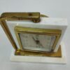 Reloj mesa mármol y dorado vintage - Imagen 2