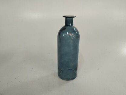 Jarrón cristal azul