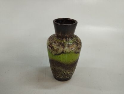 Jarrón cerámica negro y verde scheurich Alemania