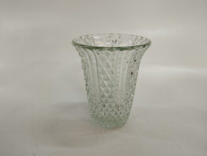 Jarrón cristal tallado cónico 3