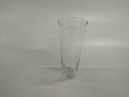 Jarrón cristal liso cónico