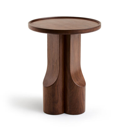 Mesa auxiliar madera maciza nogal (2)