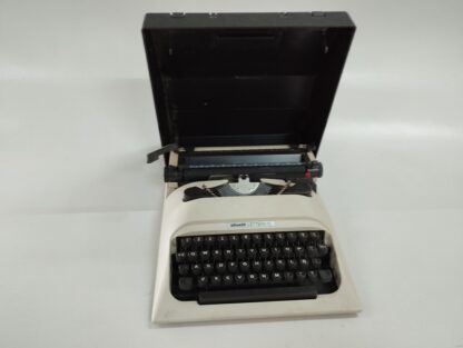 Máquina escribir blanca olivetti lettera 10