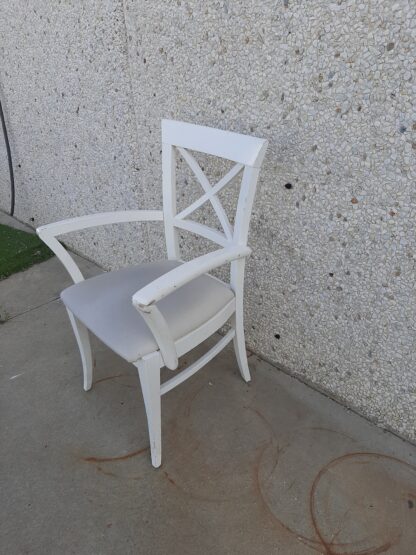Silla lacada blanca - Imagen 2