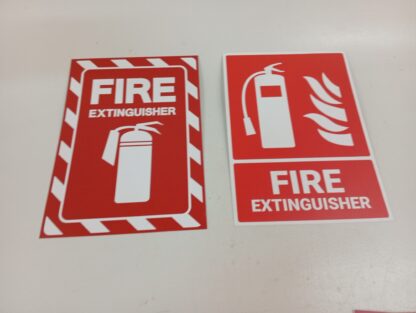 Cartel extintores variados ud.
