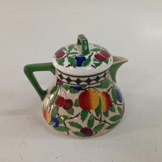 Jarra frutas blanca y verde