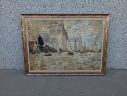 Cuadro paisaje barcos 145x107cm