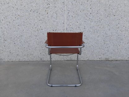 Silla despacho cuero marrón básica - Imagen 3