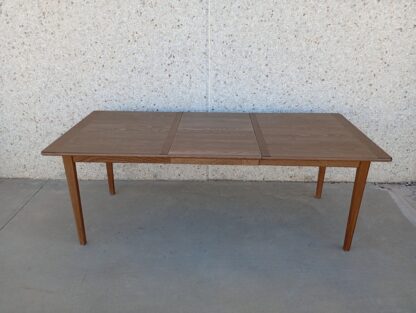 Mesa comedor madera oscura extensible - Imagen 2